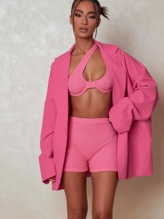 Mars The Label Ribbed Short Set - Picture 2 of 6